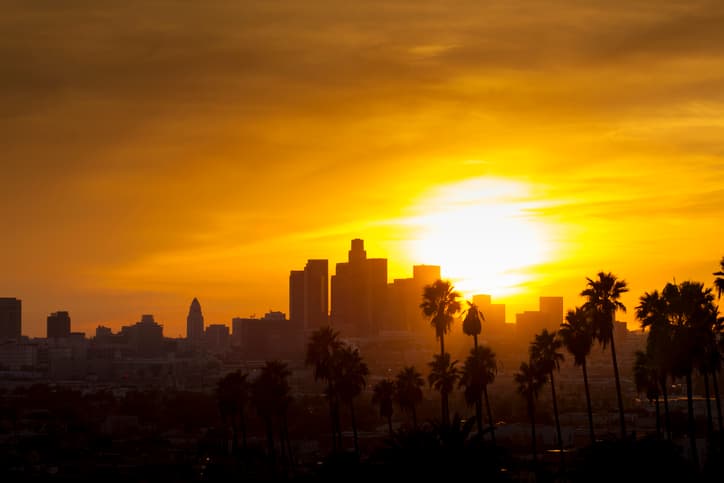 Downtown Los Angeles Sunset