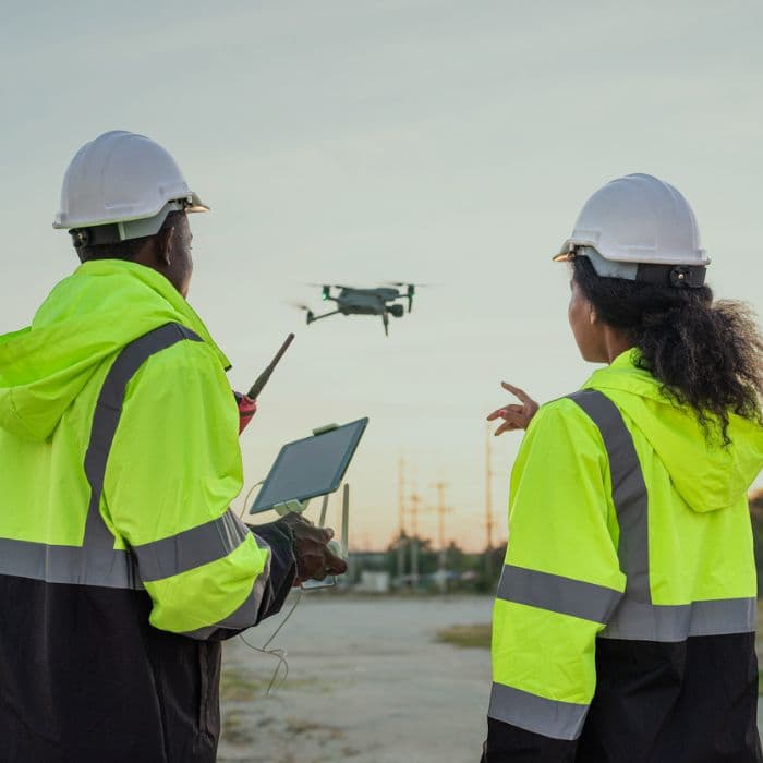 Drone Being Used Land Surveying