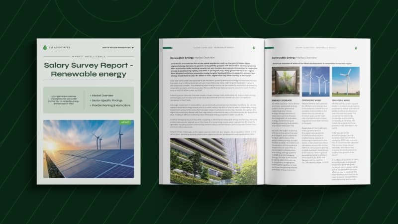 Report Page Visual Market Intelligence Salary Survey Report Renewable Energy APAC